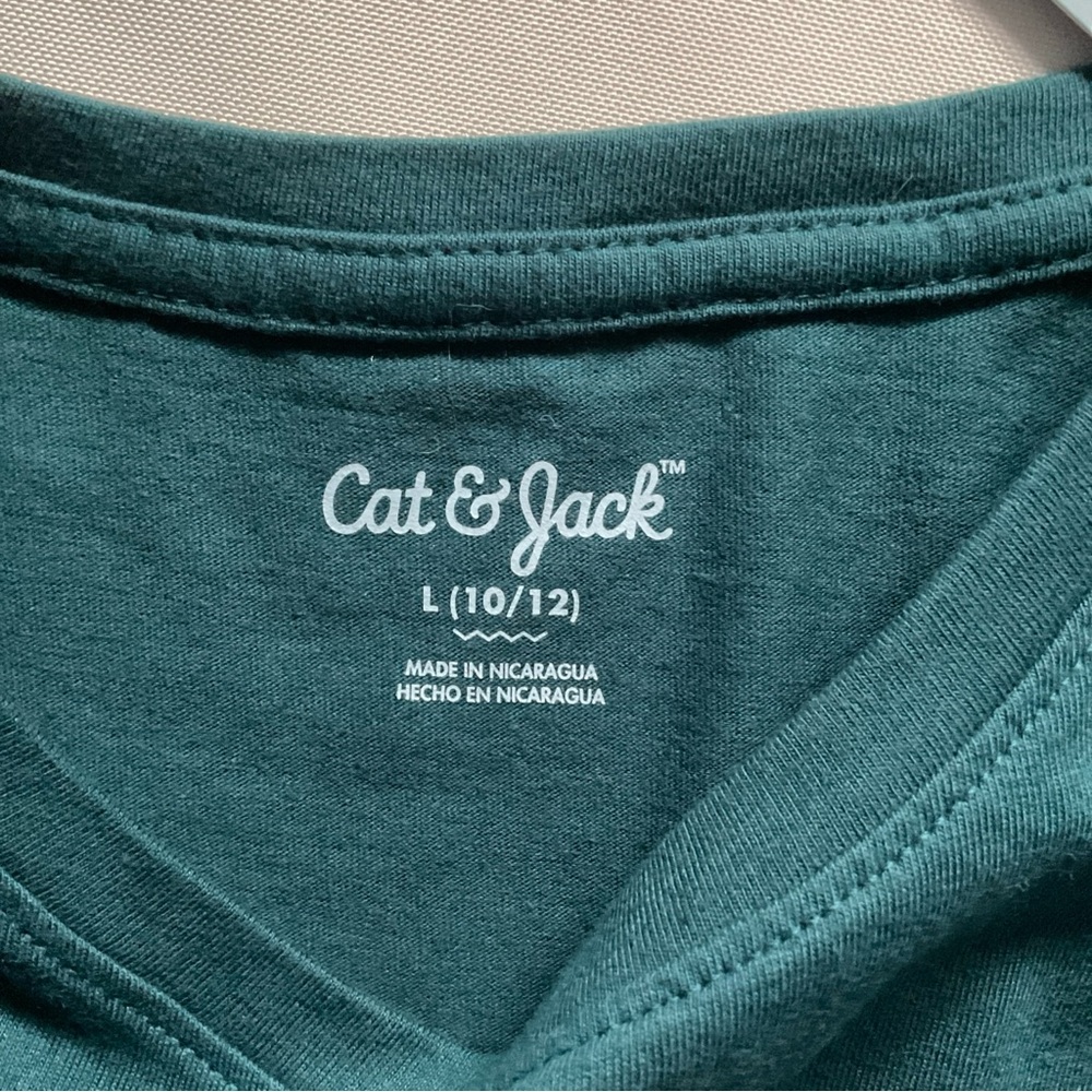 Cat &Jack  Girls Narwhales Long Sleeve Graphic T-chirt Green Size L 10-12 - Picture 6 of 6